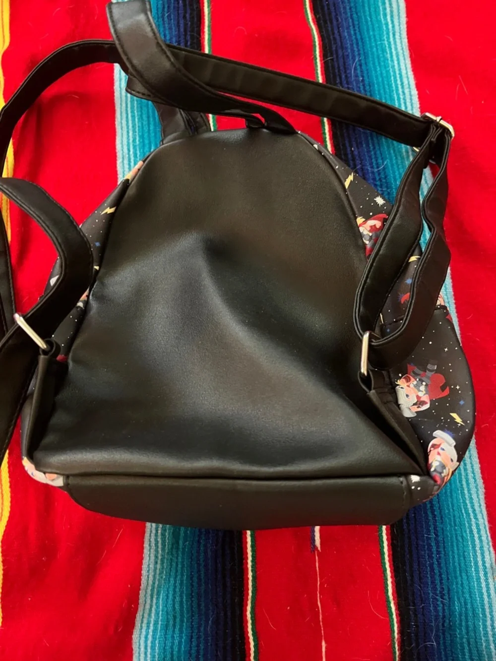 Loungefly Marvel Mini Backpack in Black with Red and Yellow Accents